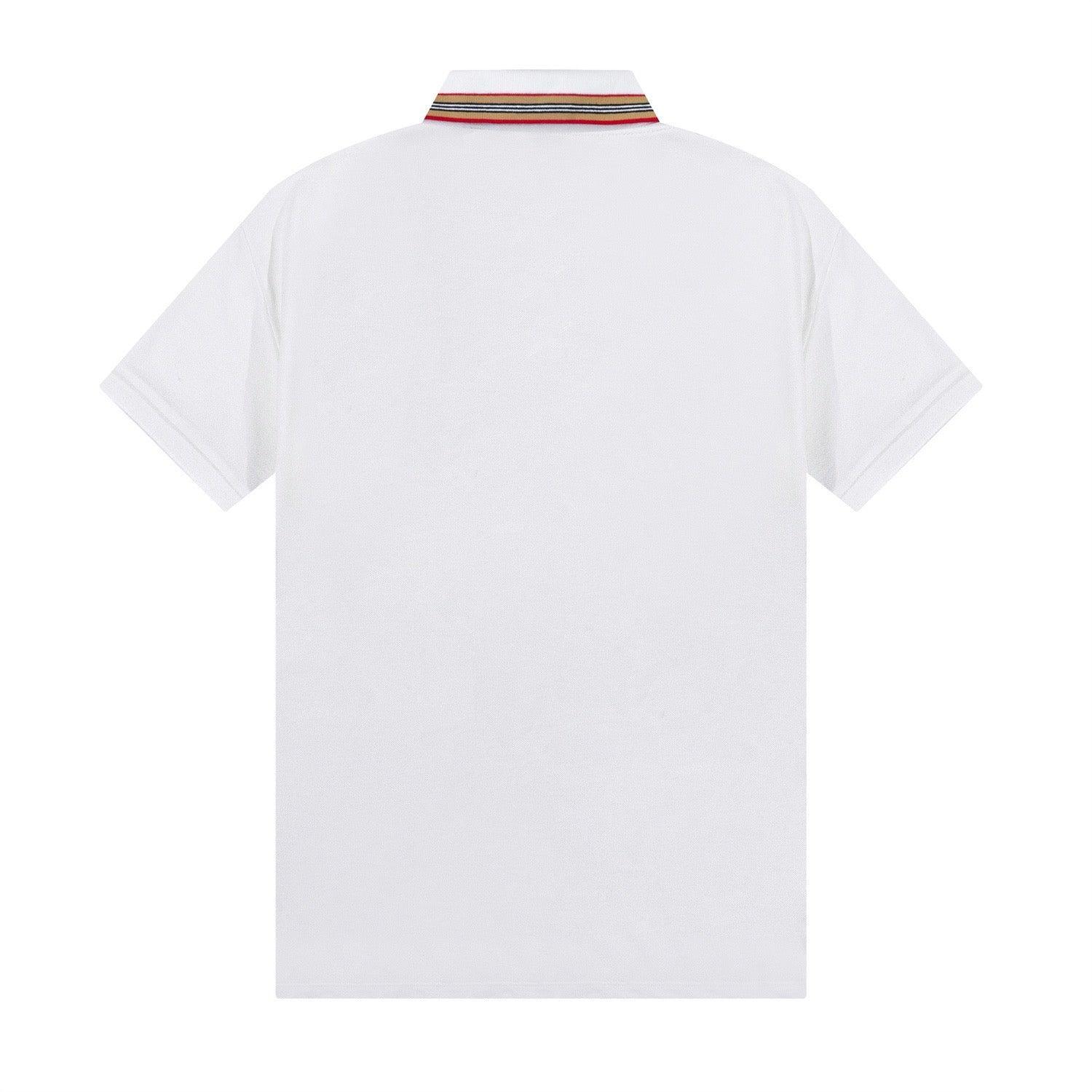 Burberry White T-Shirt With Collar - Banlieue91