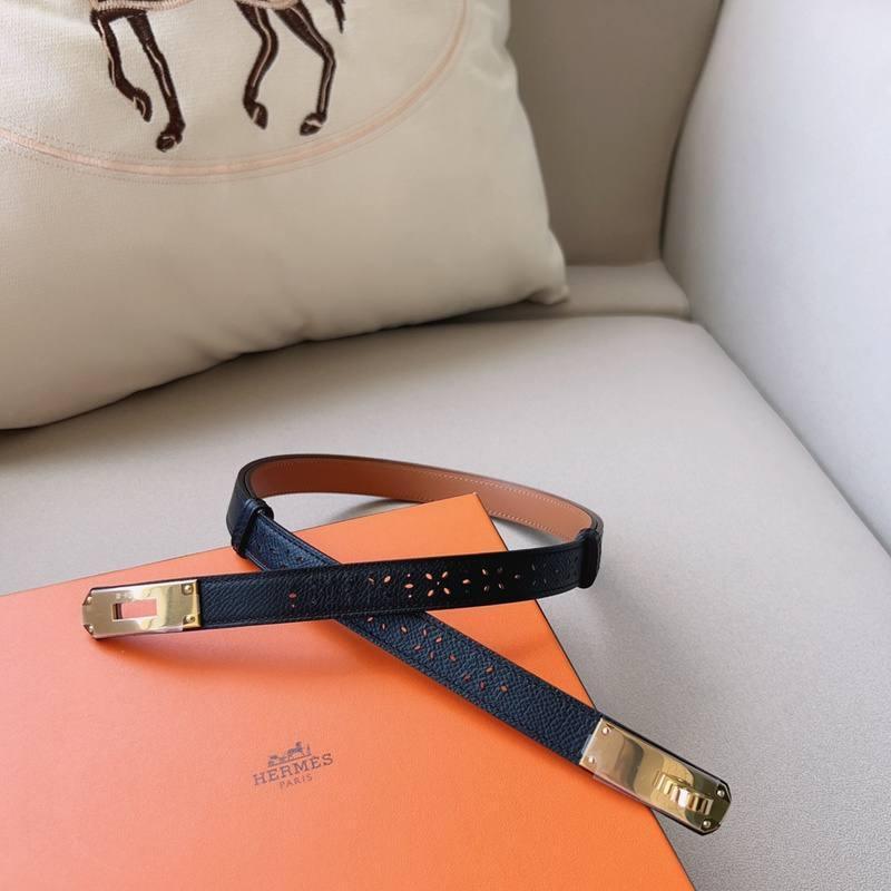 Hermes Men Gold Buckle Belt 'Black' - Banlieue91