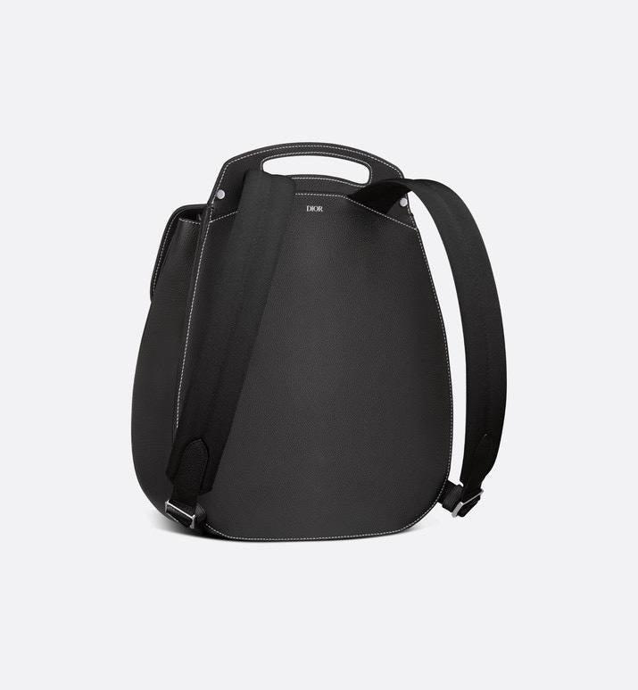 Dior Gallop Sling Bag Black Grained Calfskin - Banlieue91