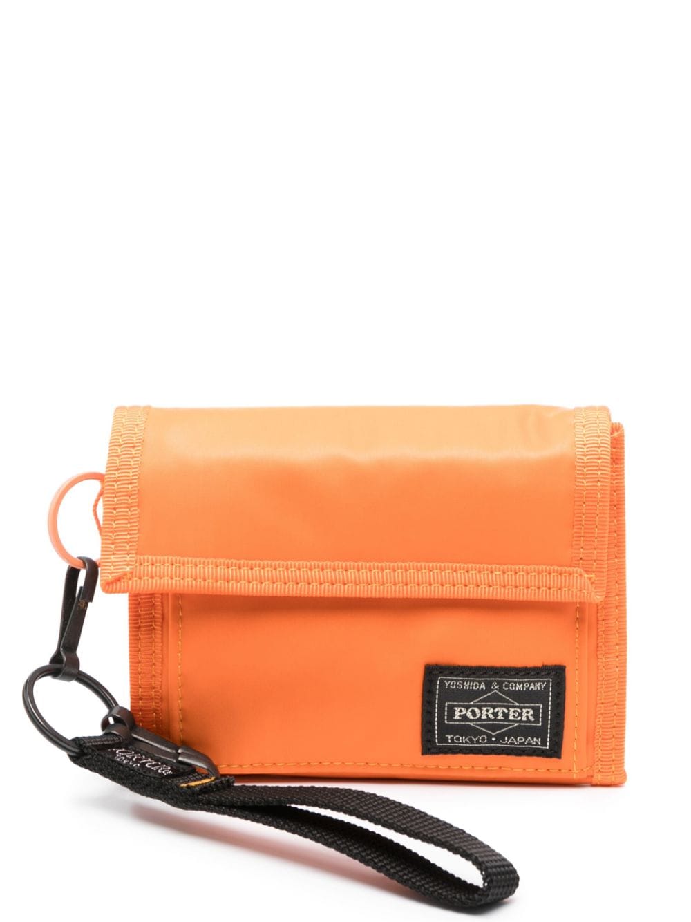 PORTER Mini Tri-Fold Wallet with Keyring Attachment - Banlieue91 -
