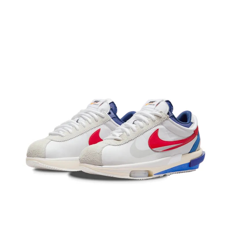 Nike Zoom Cortez Sp Sacai White University Red Blue - Banlieue91 -