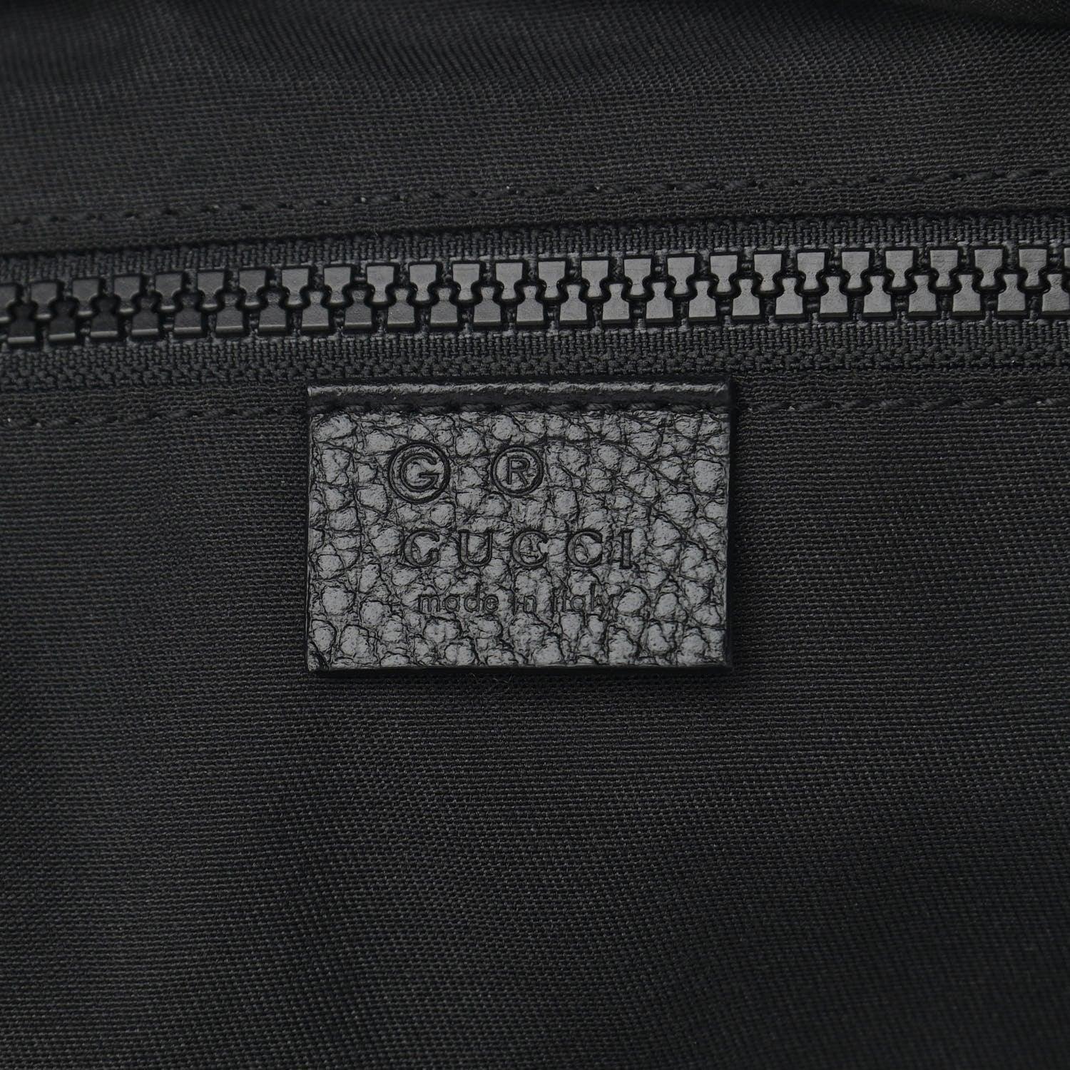 Gucci Nylon Monogram Slim Backpack Black - Banlieue91