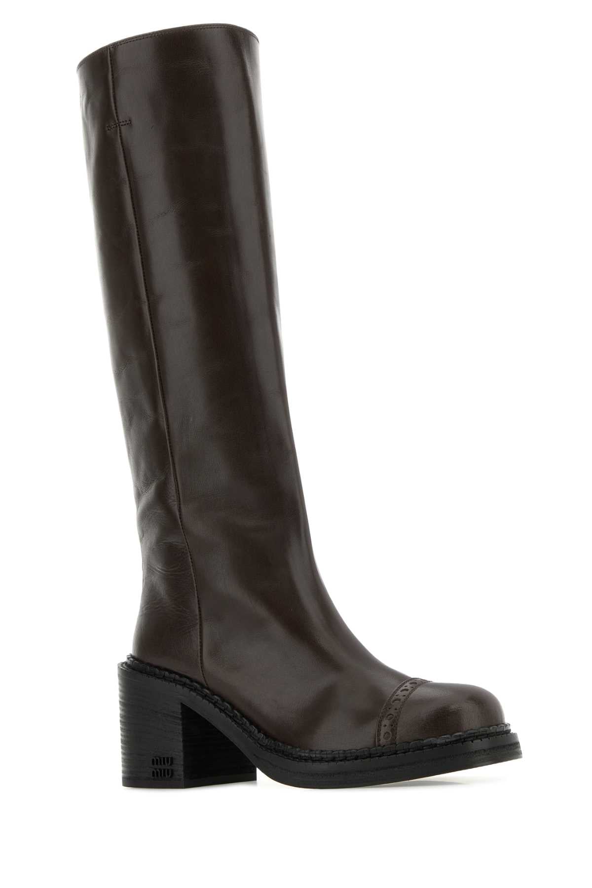 MIU MIU Luxurious Leather Ankle Boots for Women - Banlieue91 -