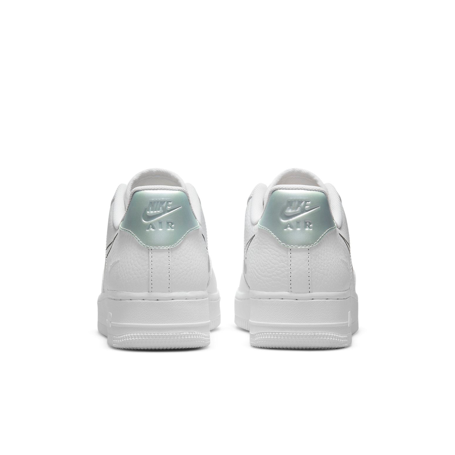 Nike Air Force 1 LO '07 Double Negative White Black sneaker side view, showcasing its sleek design and color contrast.
