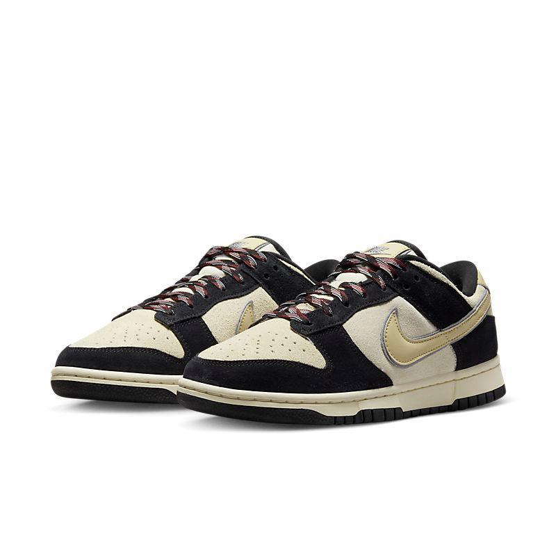 Nike Dunk Low LX Black Suede Team Gold - Banlieue91