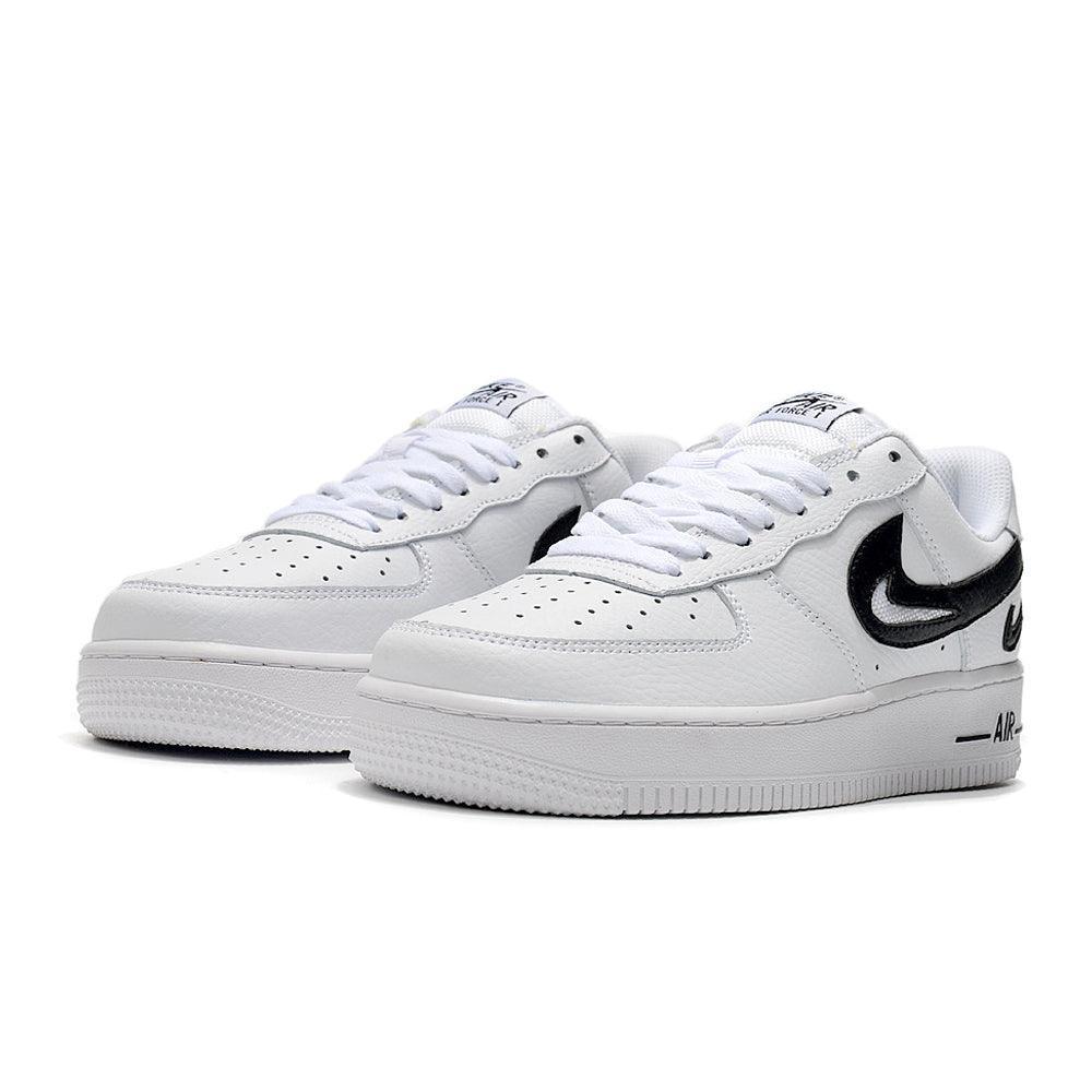 Nike Air Force 1 Cut Out Swoosh White Black - Banlieue91