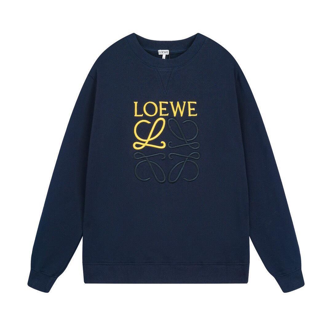 LOEWE Anagram Cotton Sweatshirt 'Navy' - Banlieue91