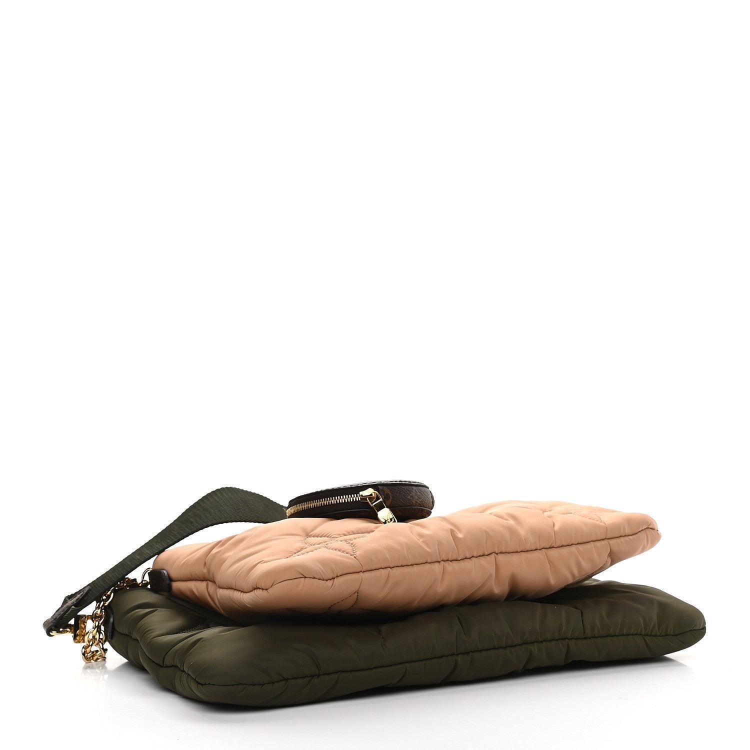 Louis Vuitton Econyl Monogram Pillow Maxi Multi Pochette Accessories Kaki Beige - Banlieue91