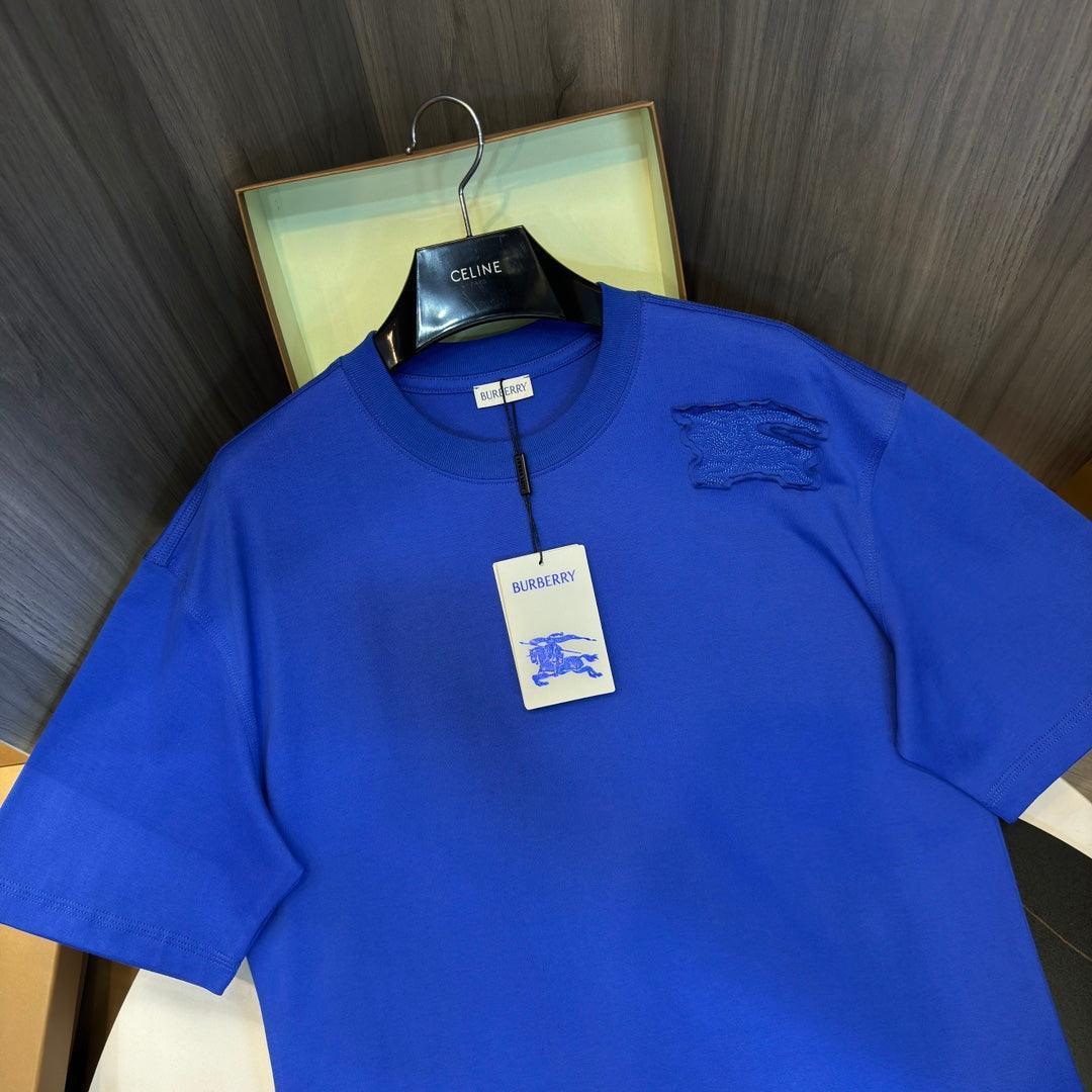 Burberry T-Shirt Without Collar 'Blue' - Banlieue91
