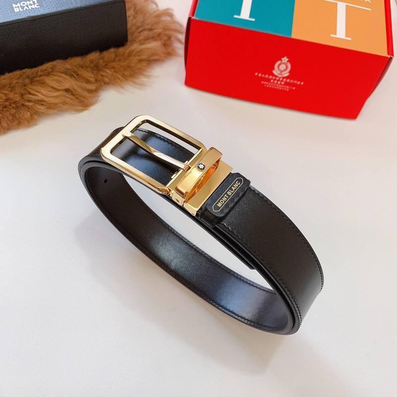 Mont Blanc Men's Belt 'Black' - Banlieue91