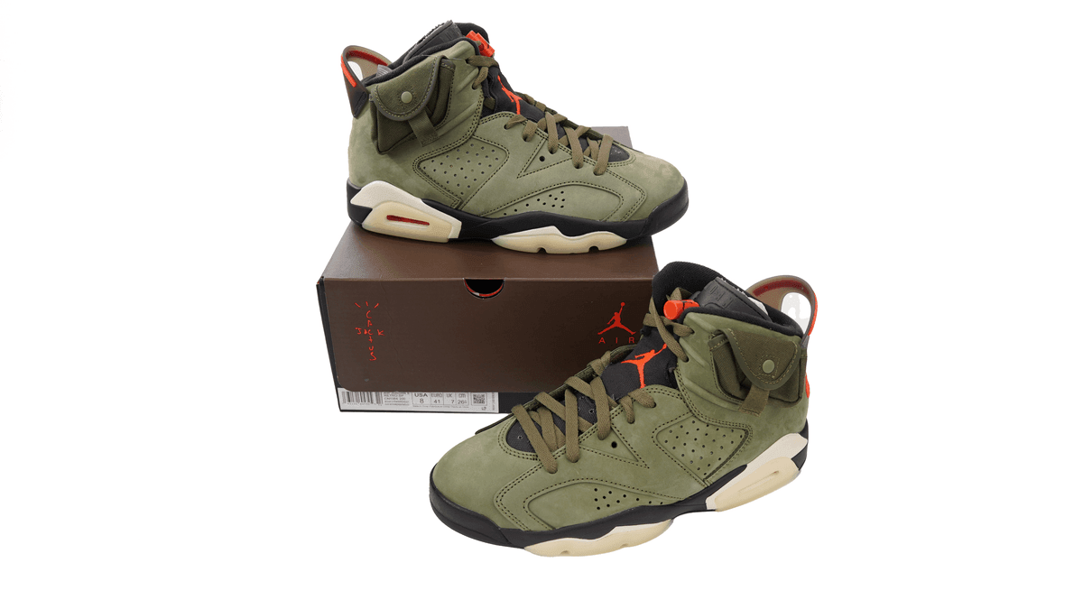 Travis Scott x Air Jordan 6 Retro 'Olive' - Banlieue91