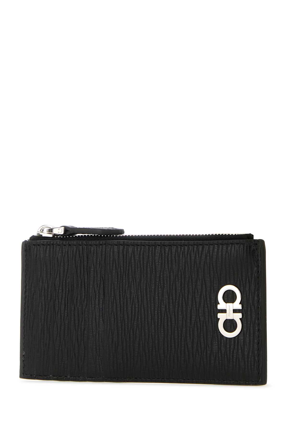 Ferragamo Mini Leather Gancini Hook Card Holder - Banlieue91 -
