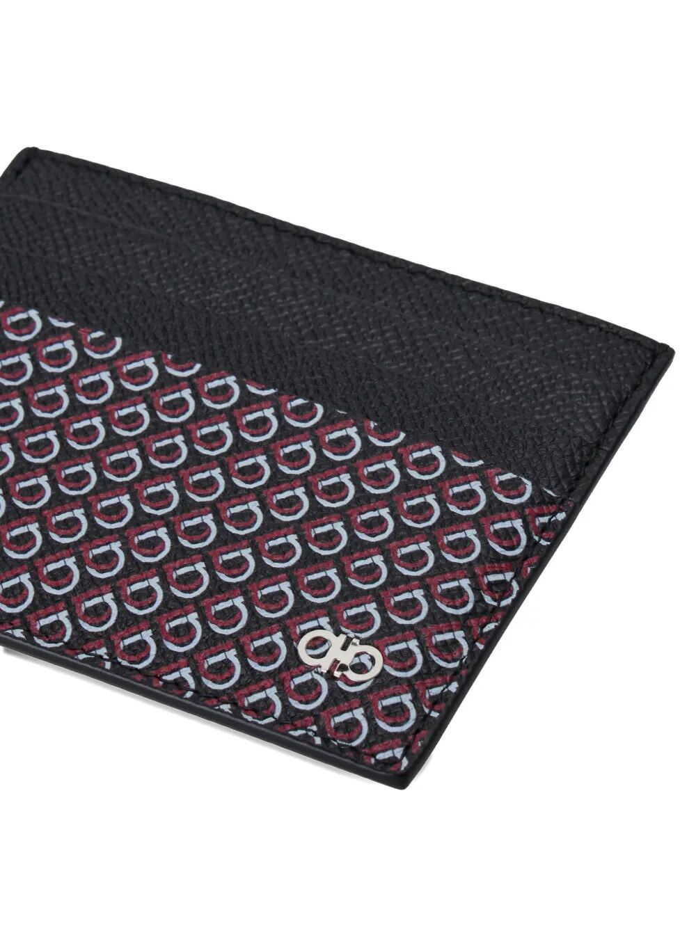 Ferragamo Mini Hammered Leather Card Holder - Banlieue91 -