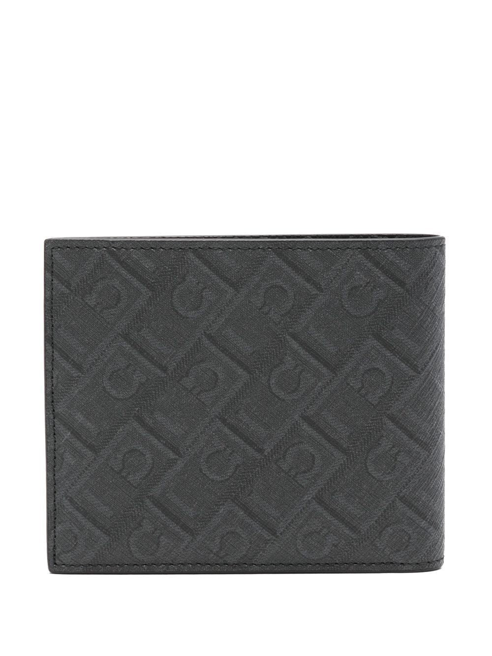 Ferragamo Monogram-Pattern Mini Bi-Fold Wallet - Banlieue91 -