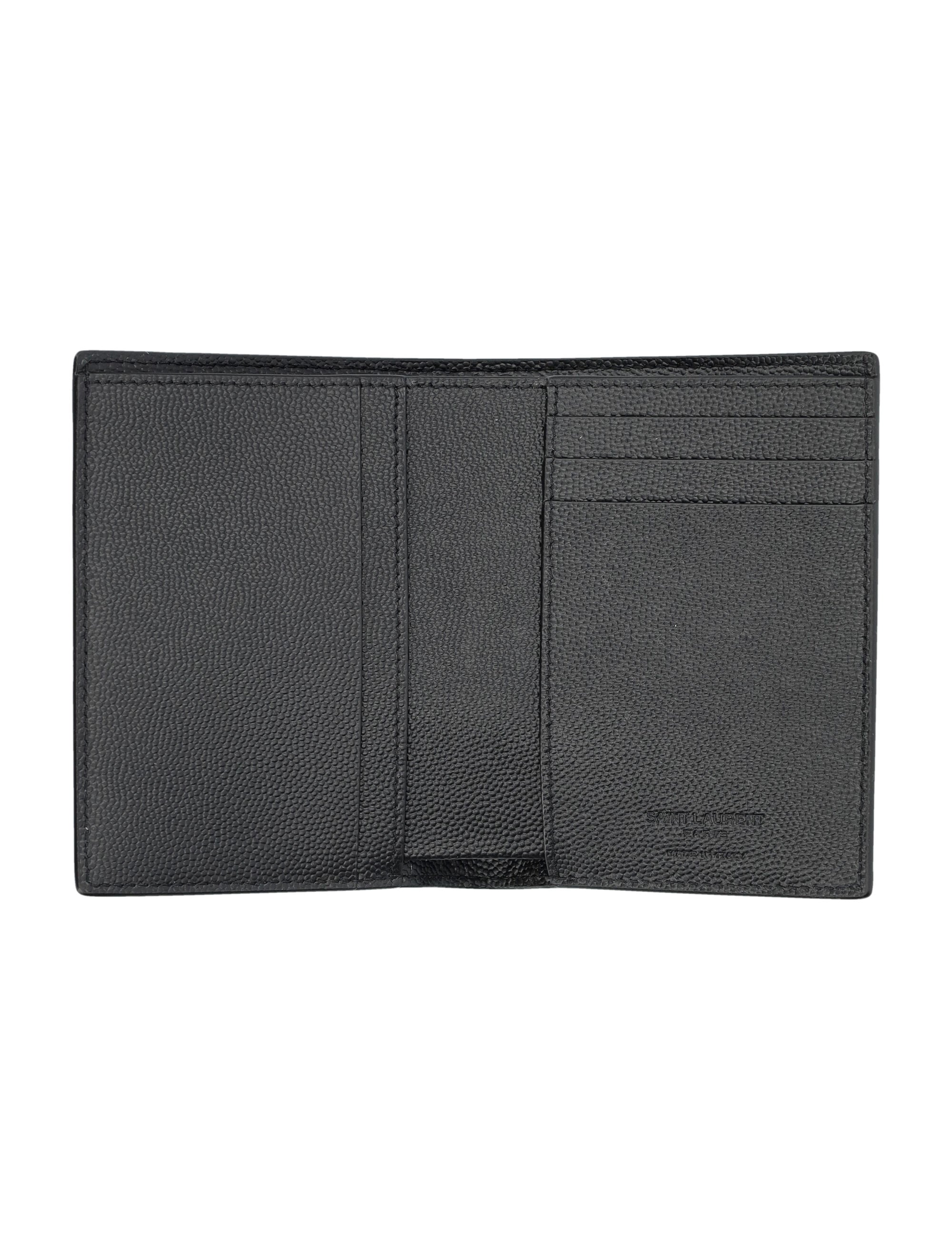 SAINT LAURENT Vertical Bi-Fold Wallet - FW25 - Banlieue91 -