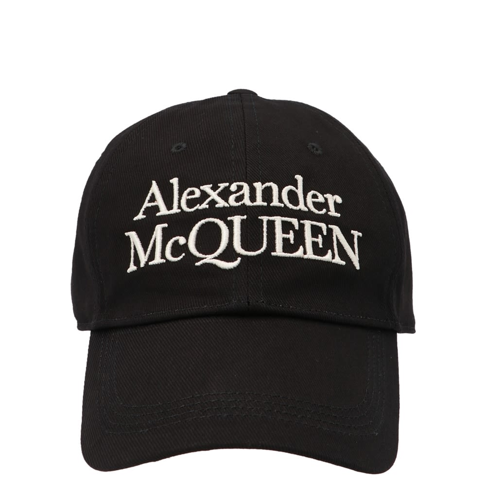 ALEXANDER MCQUEEN Classic Cotton Hat for Men - SS25 Collection - Banlieue91 -