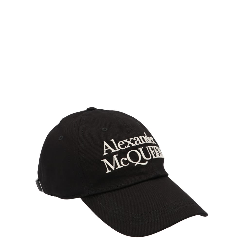 ALEXANDER MCQUEEN Classic Cotton Hat for Men - SS25 Collection - Banlieue91 -