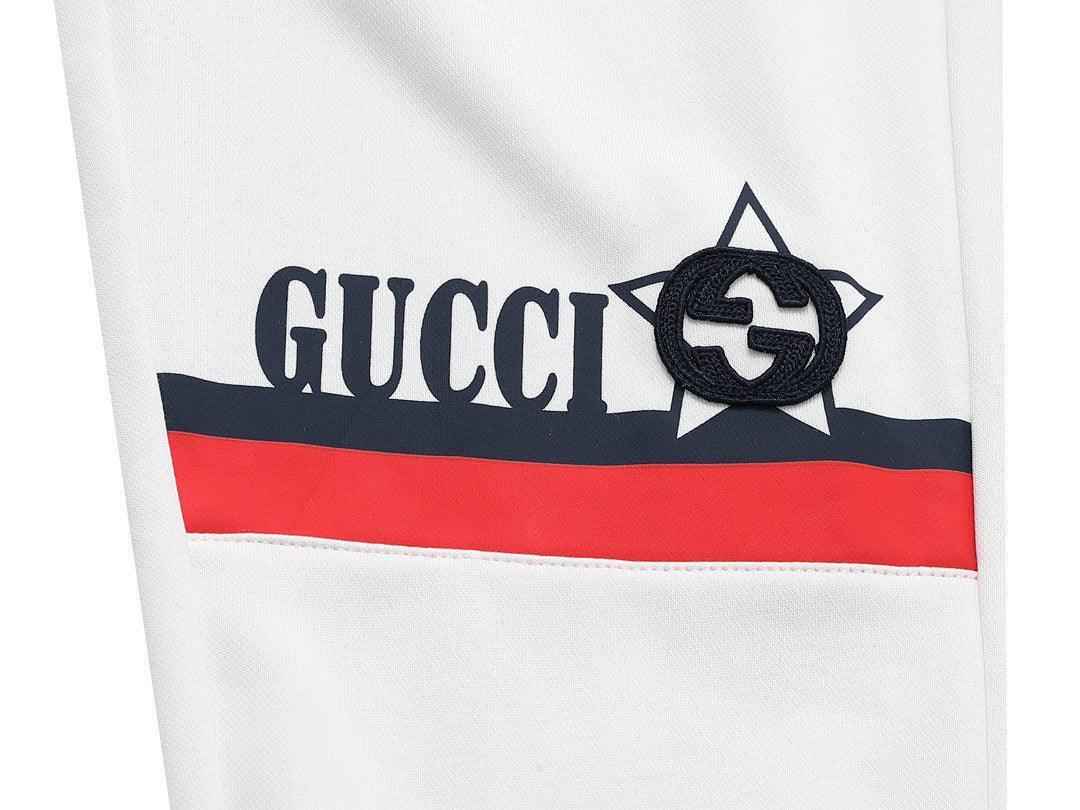 Gucci Long Pant White/Black/Red' - Banlieue91