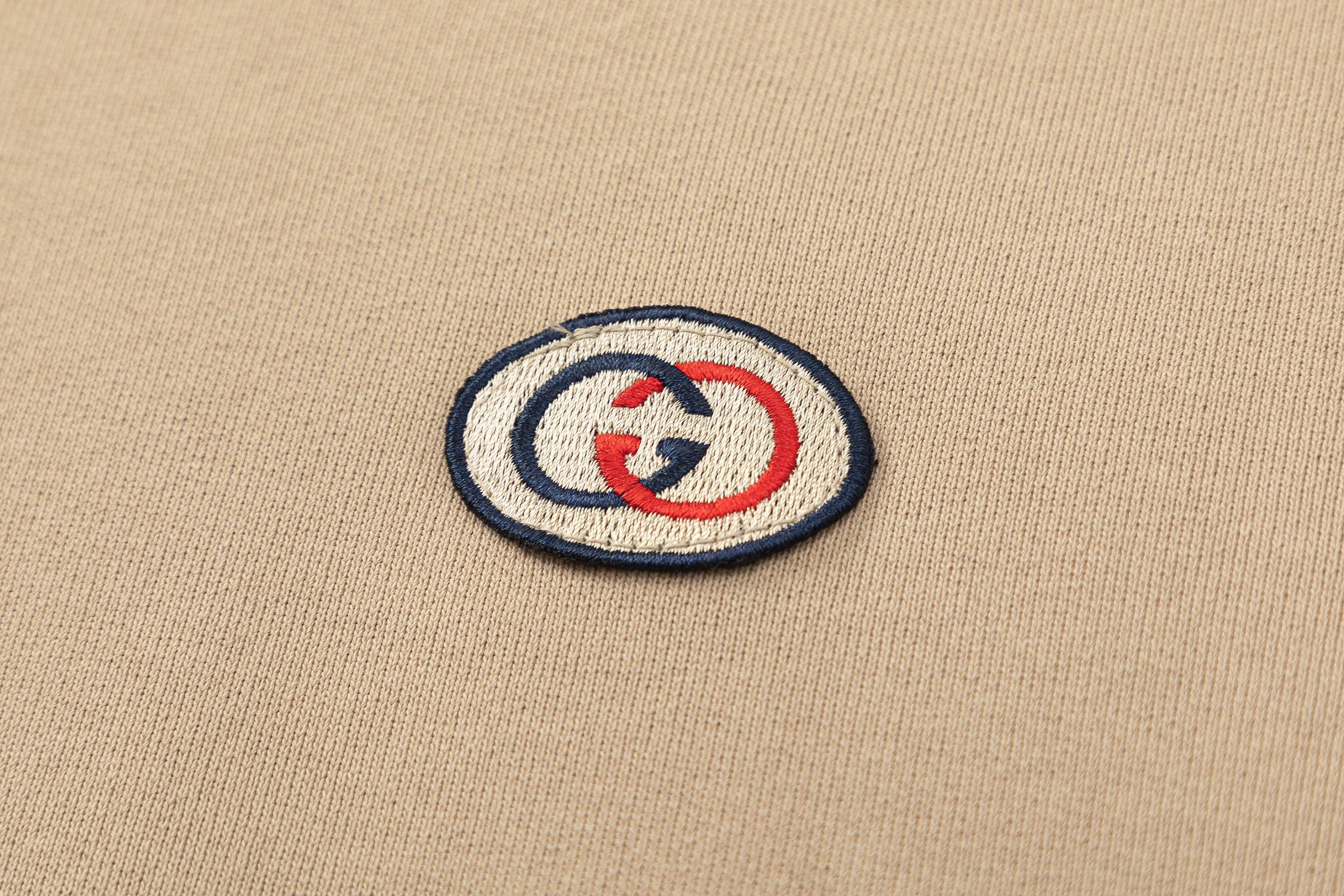 GUCCI Stripe-detail Gg Hoodie In Paste - Banlieue91