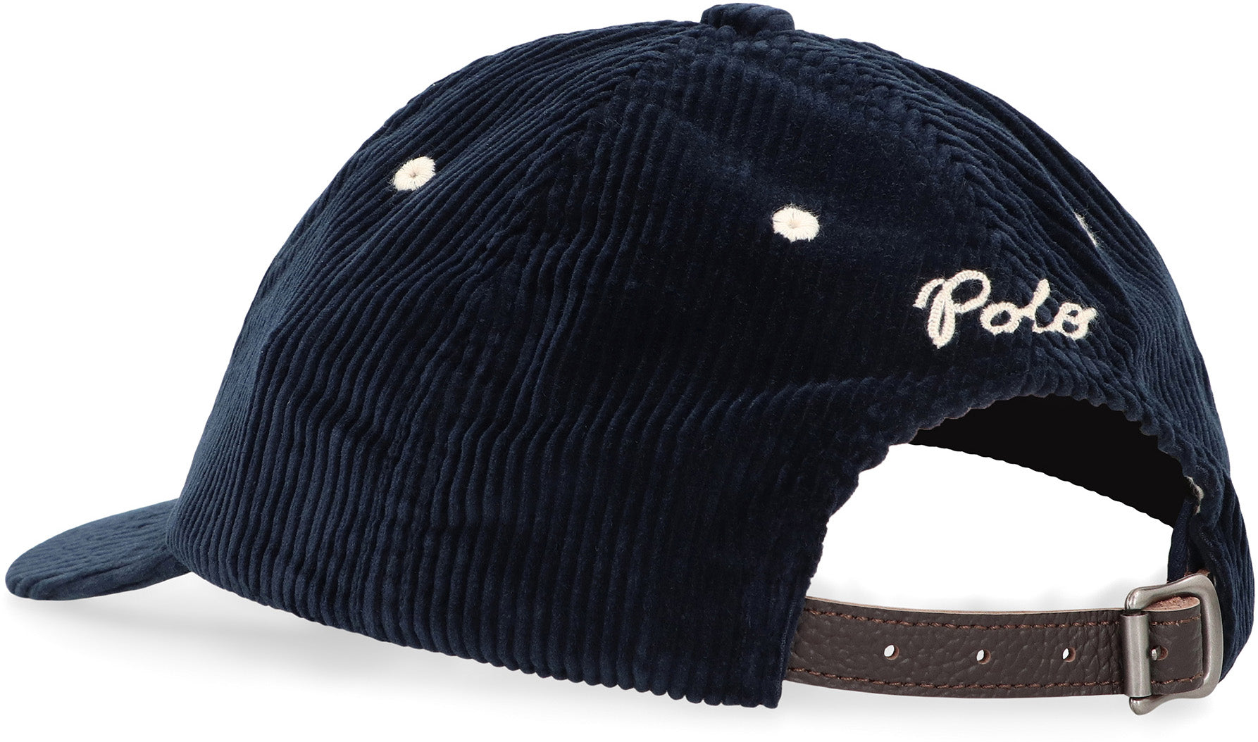POLO RALPH LAUREN Wide Corduroy Adjustable Baseball Cap with Logo - Banlieue91 -