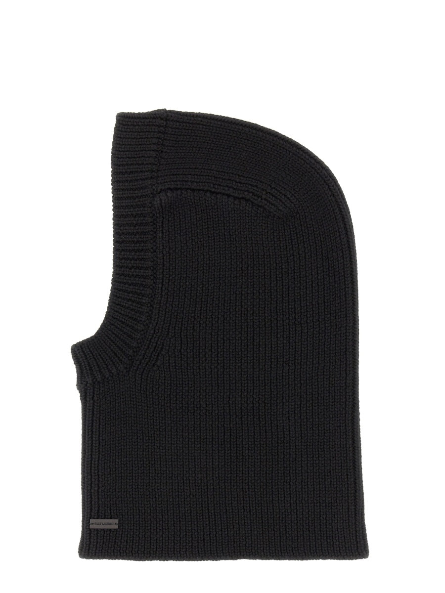 SAINT LAURENT Large Ribbed Balaclava - Banlieue91 -