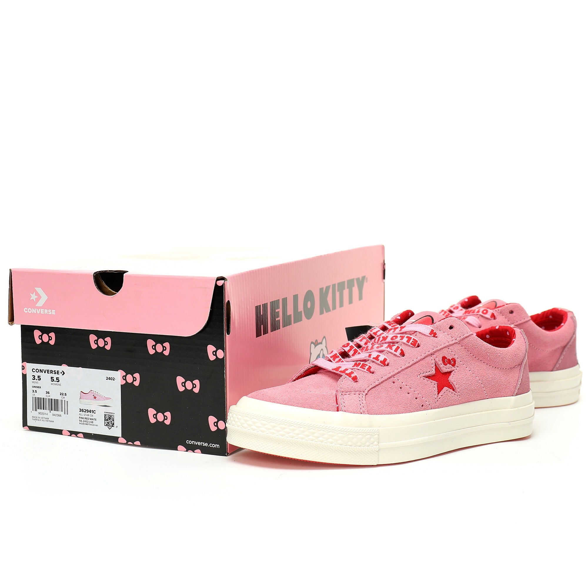 Hello Kitty x Converse One Star Suede Low "Prism Pink" - Banlieue91