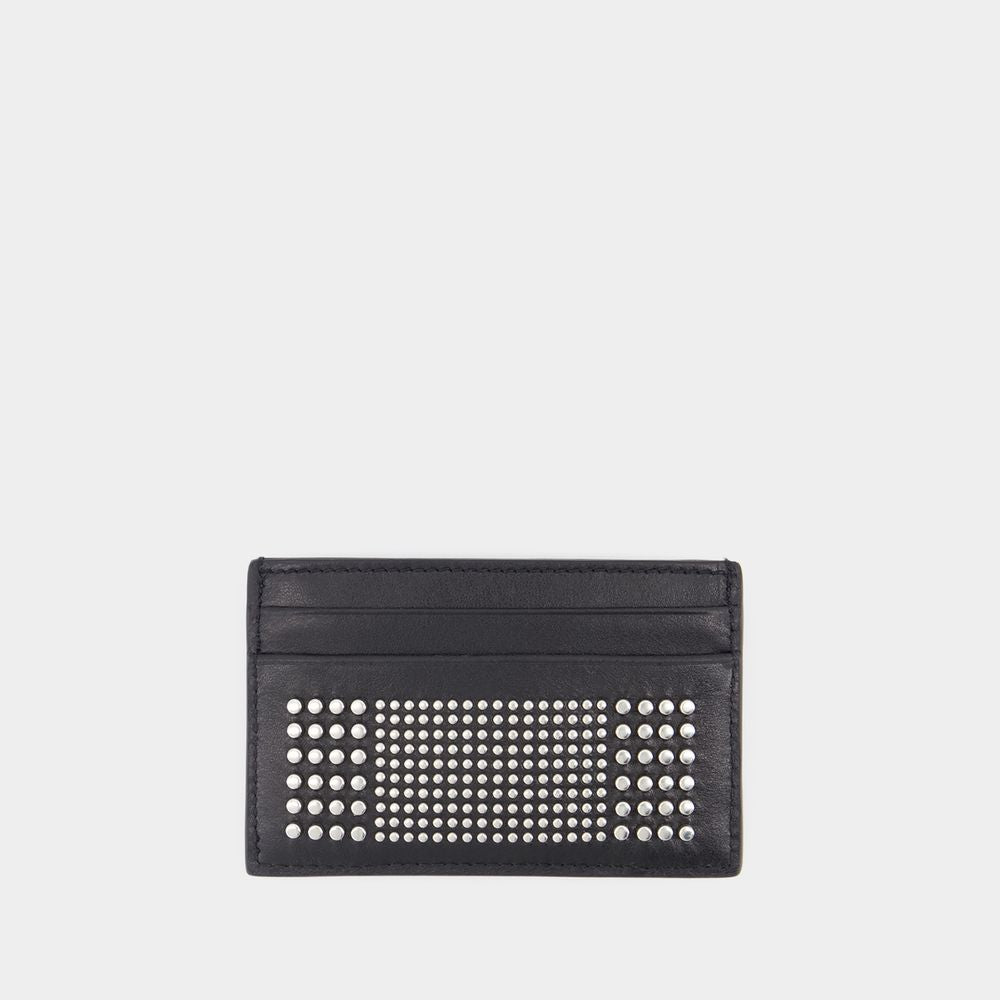 ALEXANDER MCQUEEN Mini Card Holder with Studded Detailing - Banlieue91 -