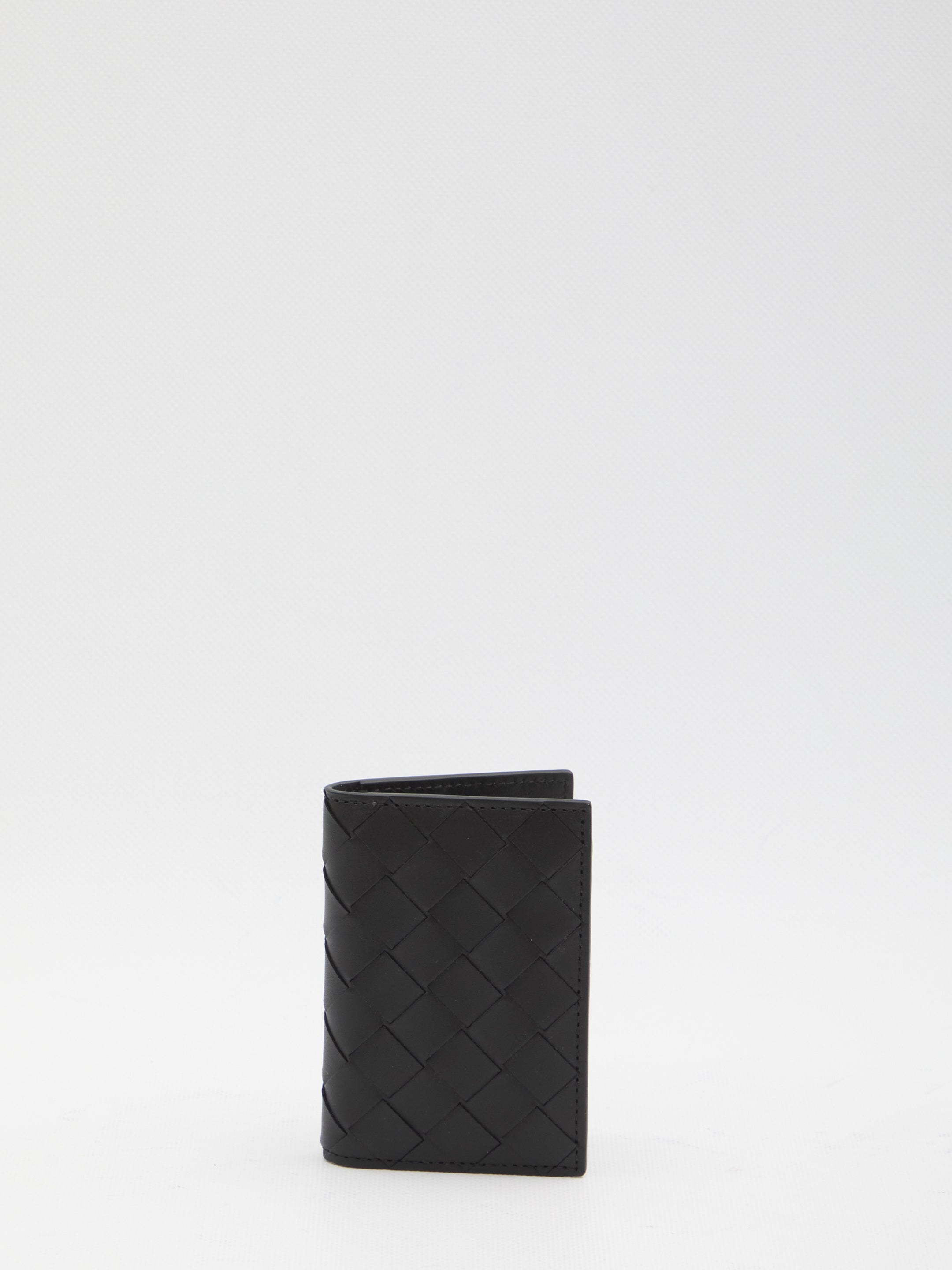 BOTTEGA VENETA Mini Intrecciato Card Holder with Flap - FW25 - Banlieue91 -