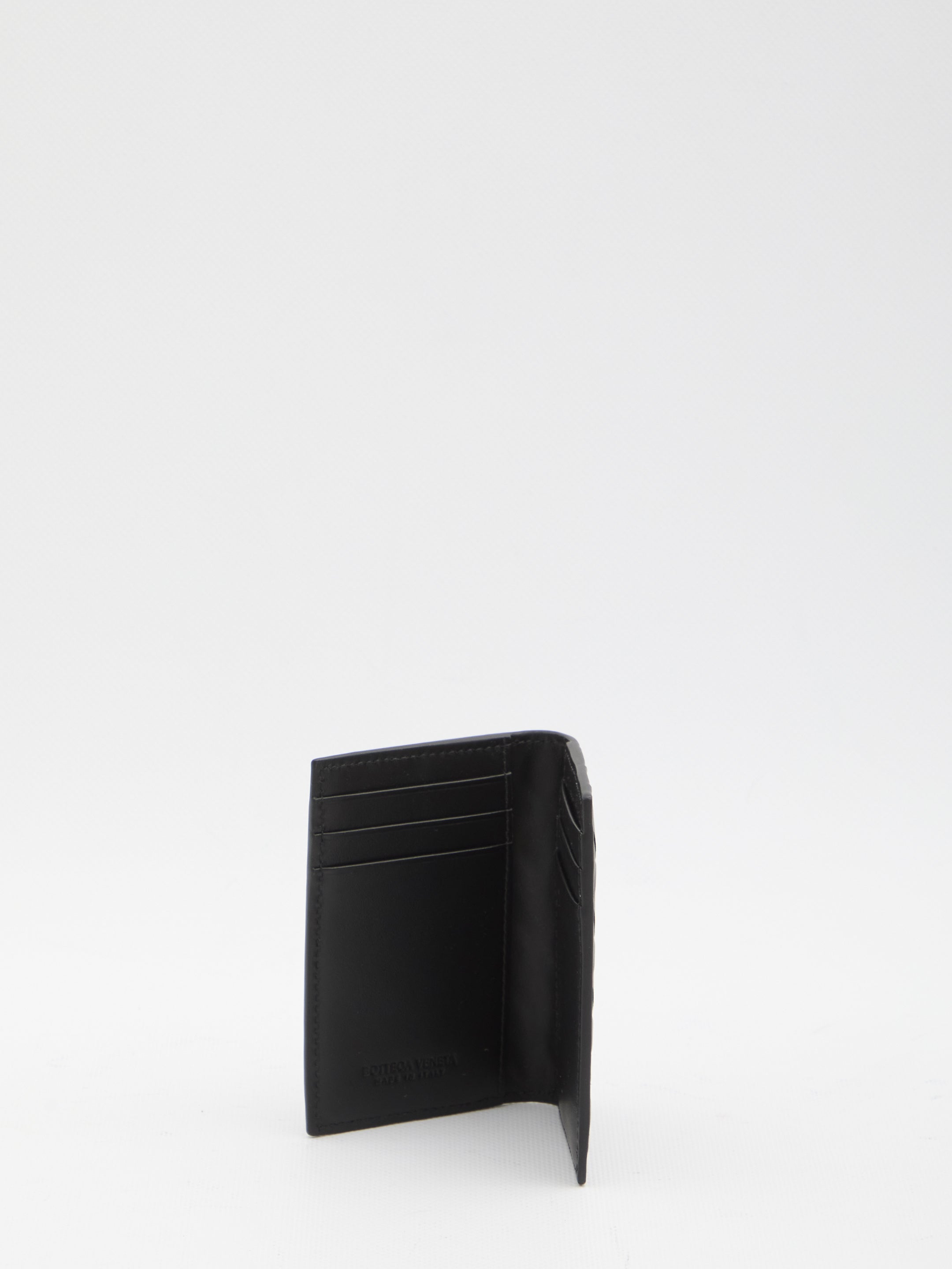 BOTTEGA VENETA Mini Intrecciato Card Holder with Flap - FW25 - Banlieue91 -