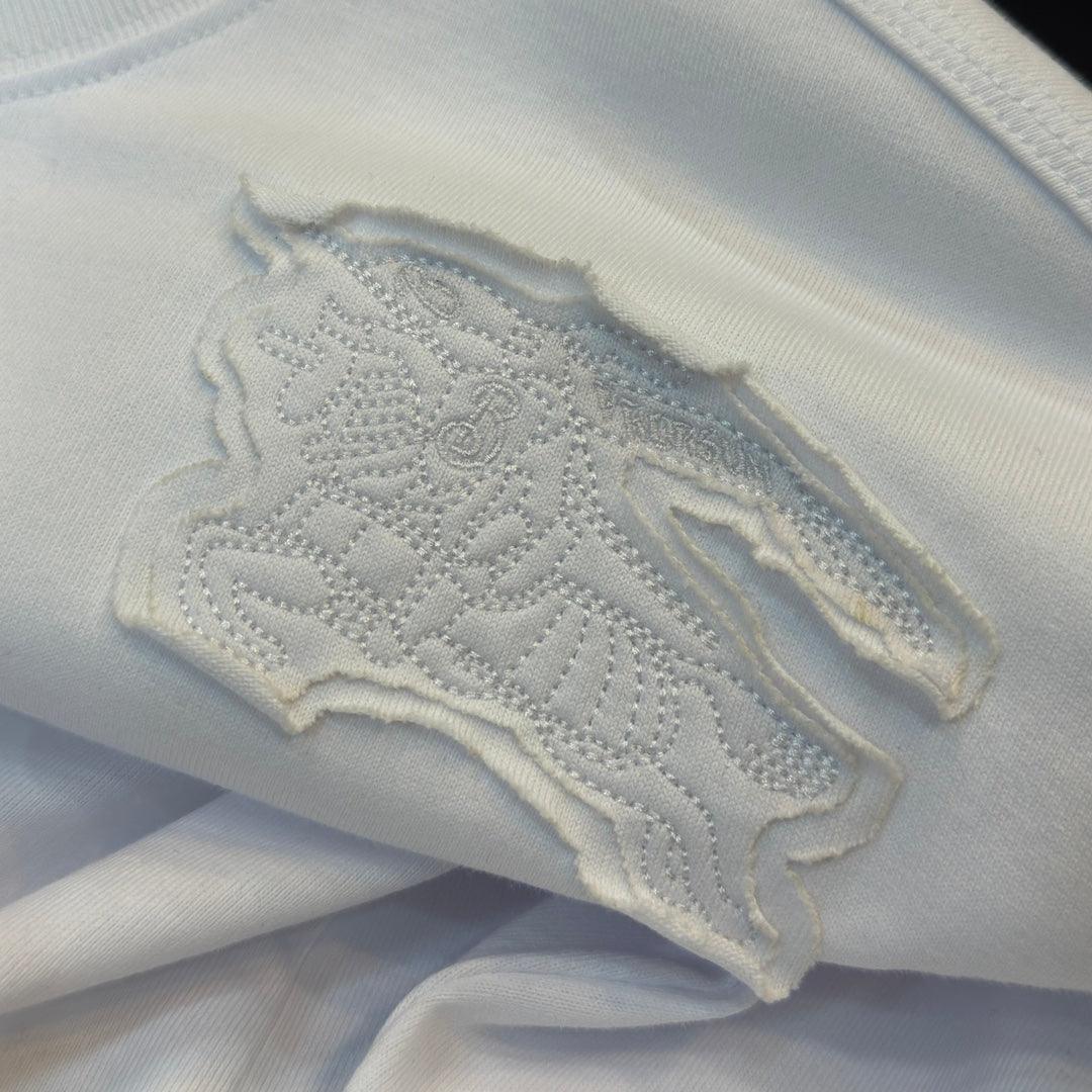 Burberry T-Shirt Without Collar 'White' - Banlieue91