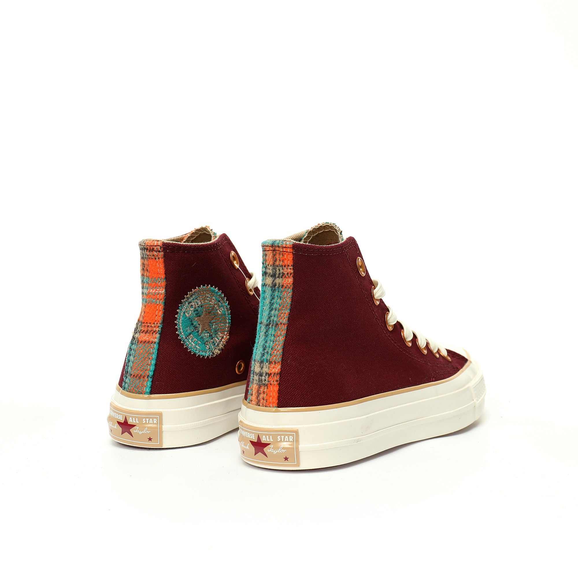 Converse Chuck Taylor All Star 1970 High "Canvas Plaid/ Deep Bordeaux" - Banlieue91