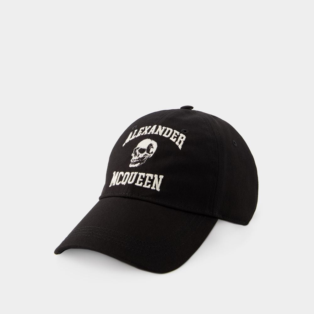 ALEXANDER MCQUEEN VARSITY SKULL Cap for Men - FW23 Collection - Banlieue91 -