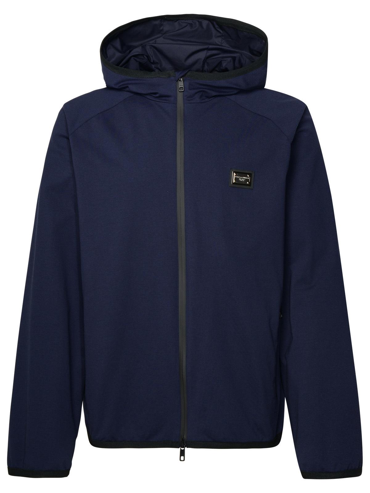 Dolce & Gabbana Blue Cotton Blend Jacket - Banlieue91 -