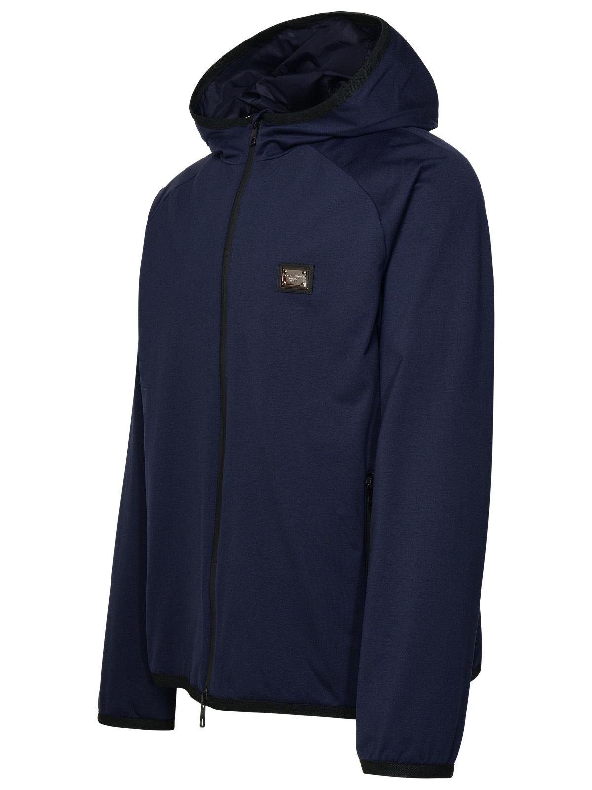 Dolce & Gabbana Blue Cotton Blend Jacket - Banlieue91 -