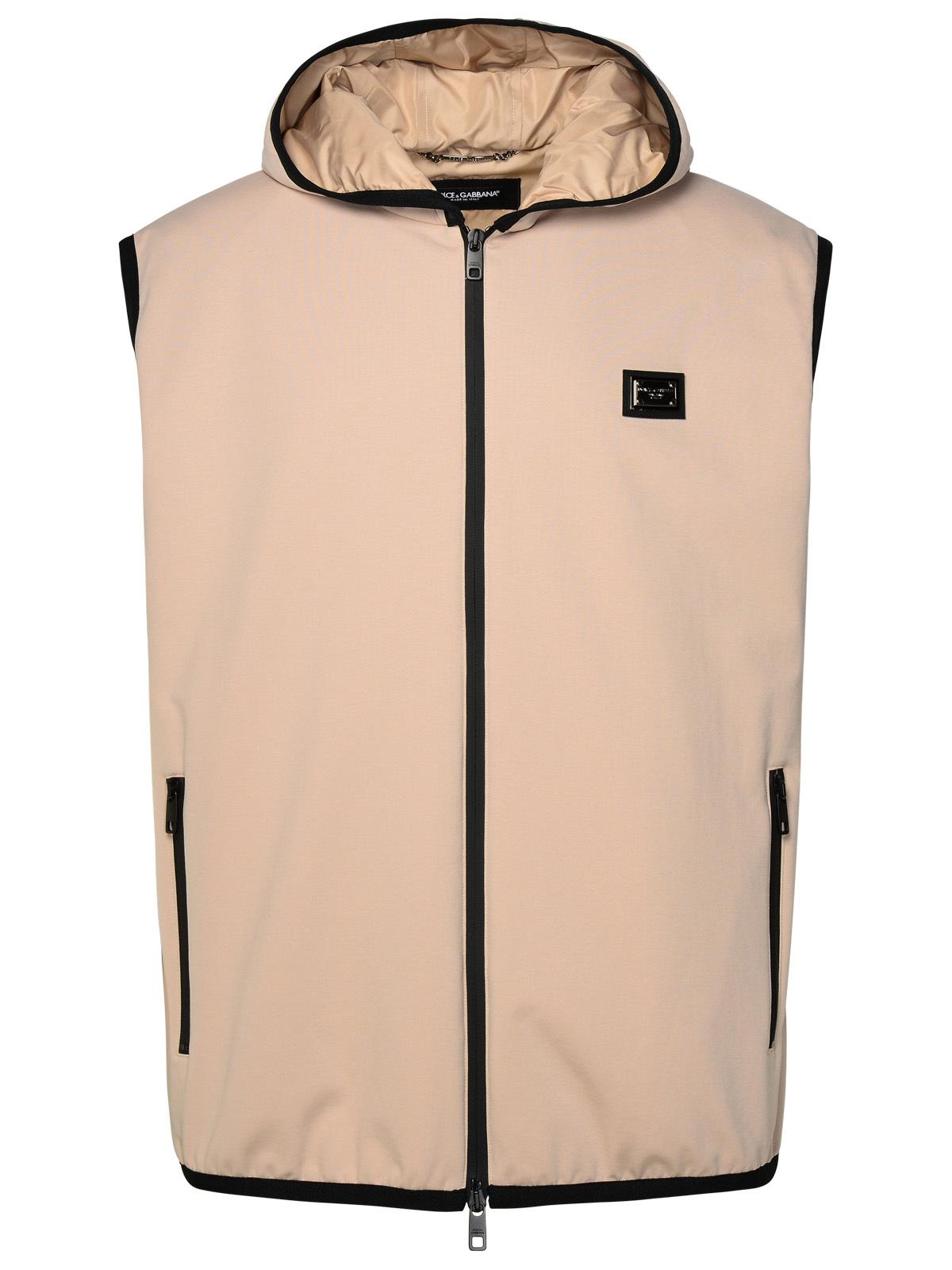 Dolce & Gabbana Beige Cotton Blend Vest - Banlieue91 -