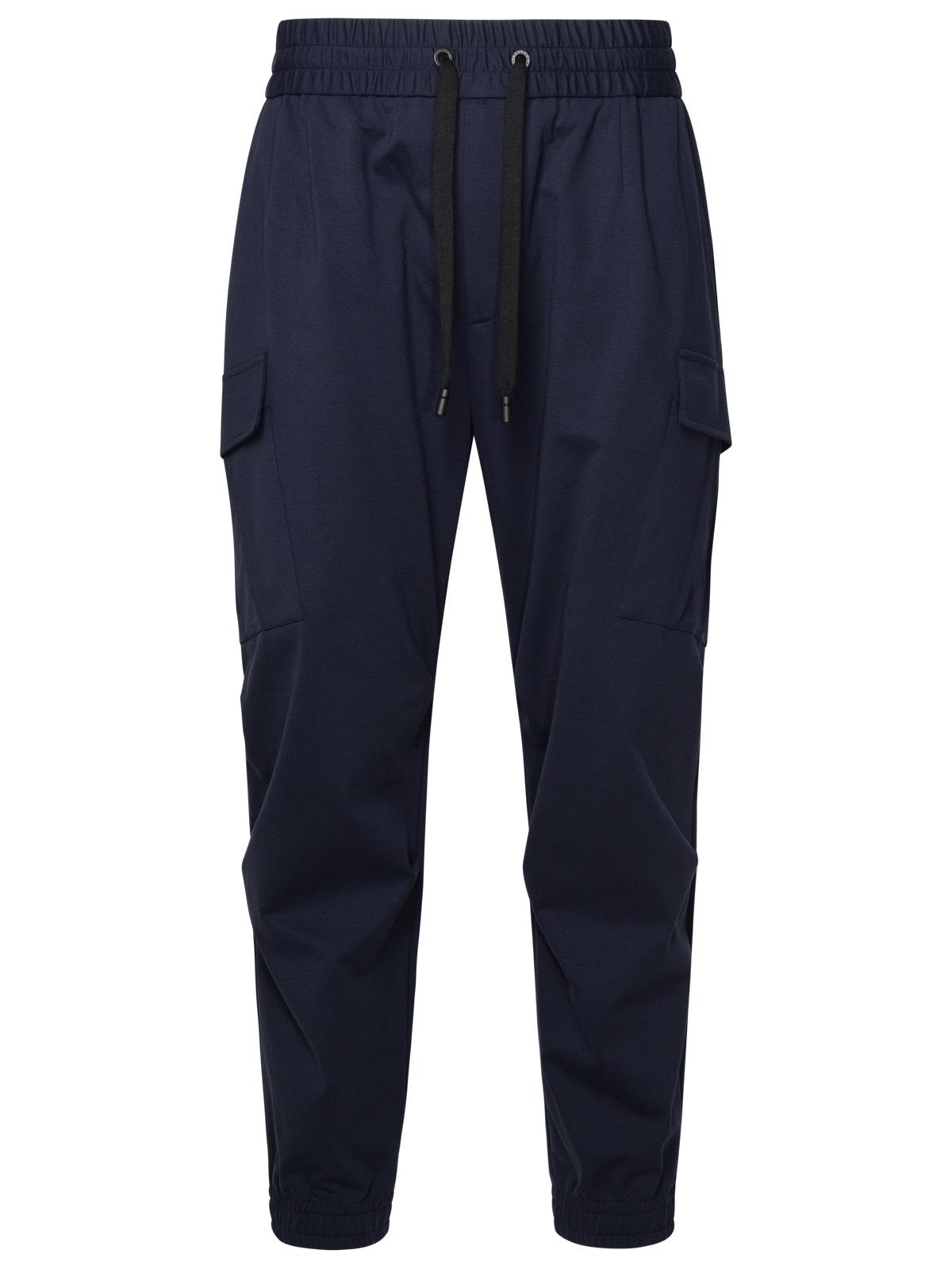 Dolce & Gabbana Blue Cotton Blend Pants - Banlieue91 -
