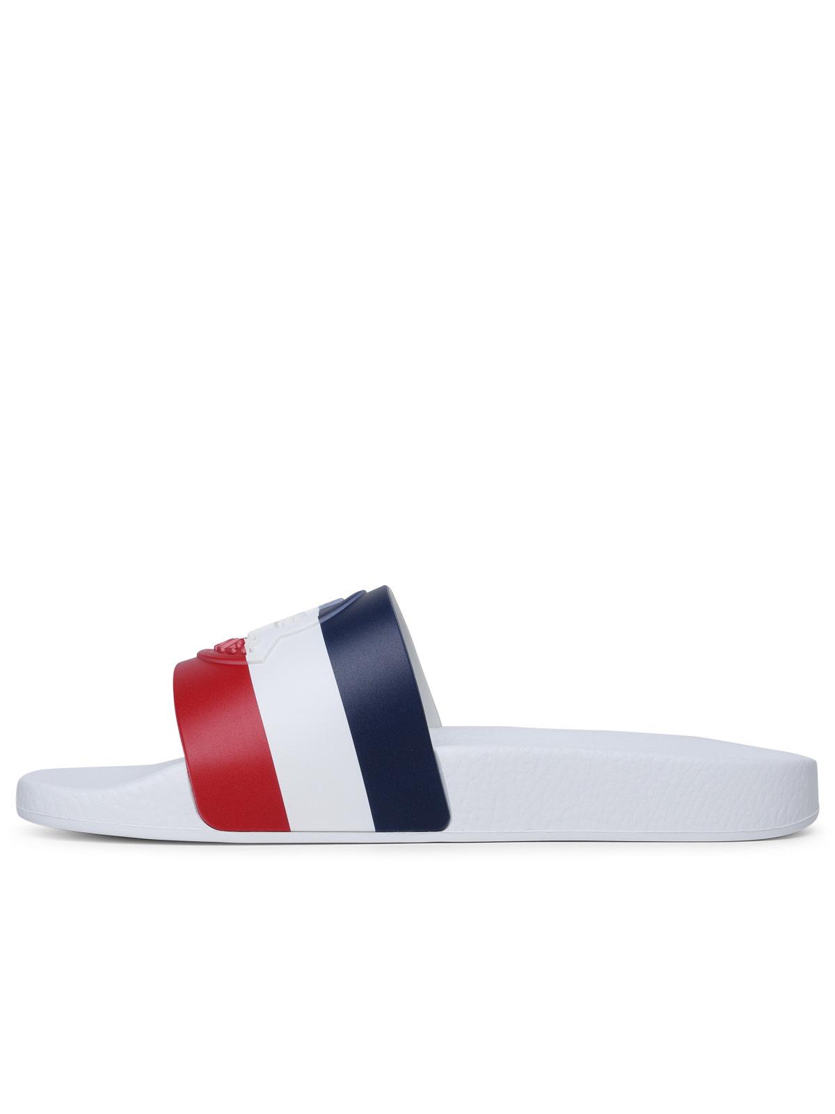 Moncler 'Basile' White Rubber Slippers - Banlieue91 -
