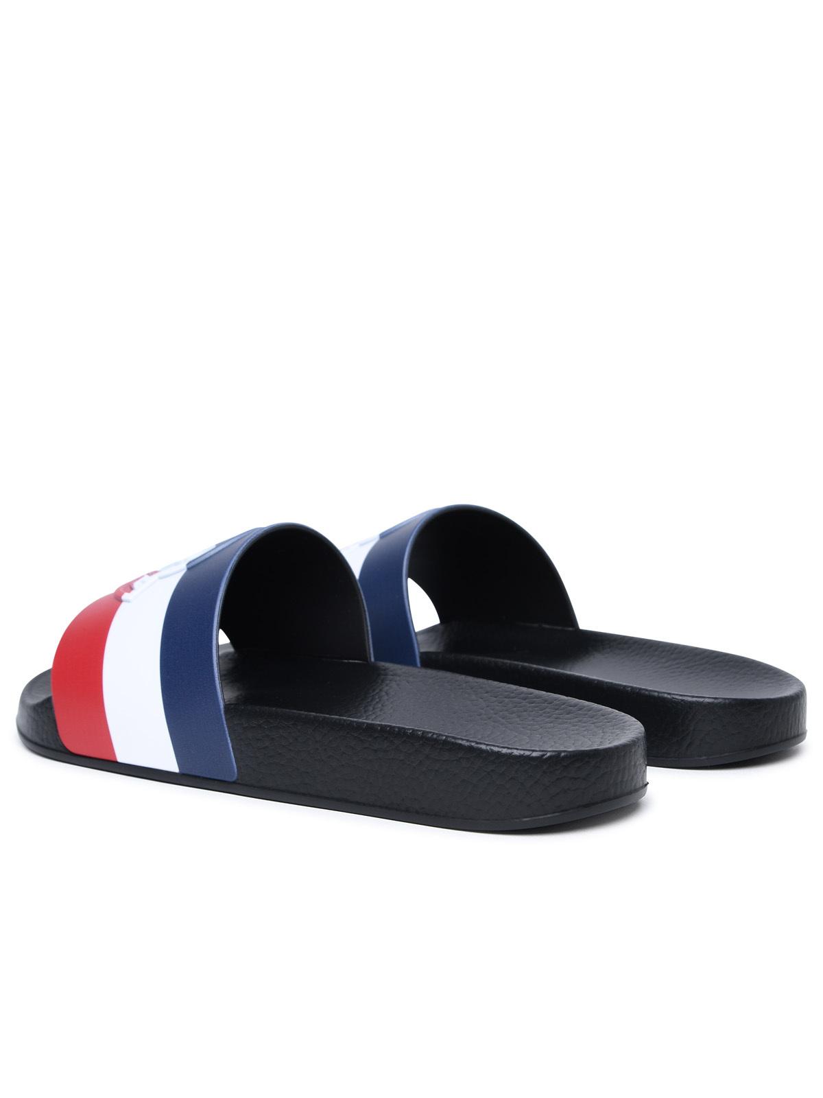 Moncler 'Basile' Black Rubber Slippers - Banlieue91 -