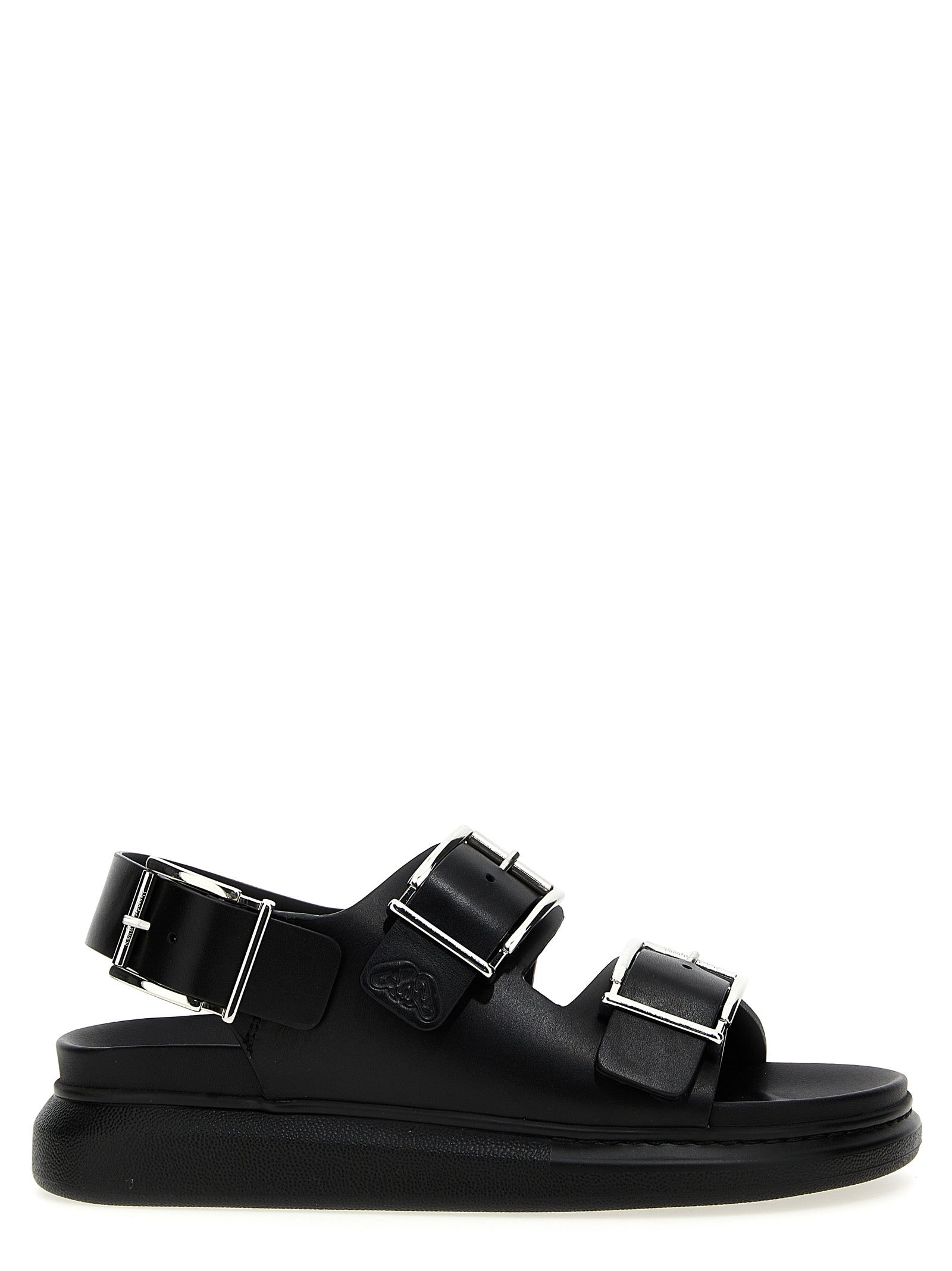 Alexander Mcqueen Buckle Leather Sandals - Banlieue91 -