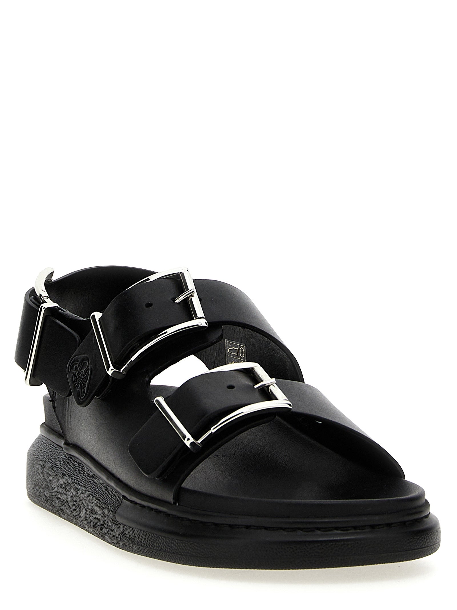 Alexander Mcqueen Buckle Leather Sandals - Banlieue91 -