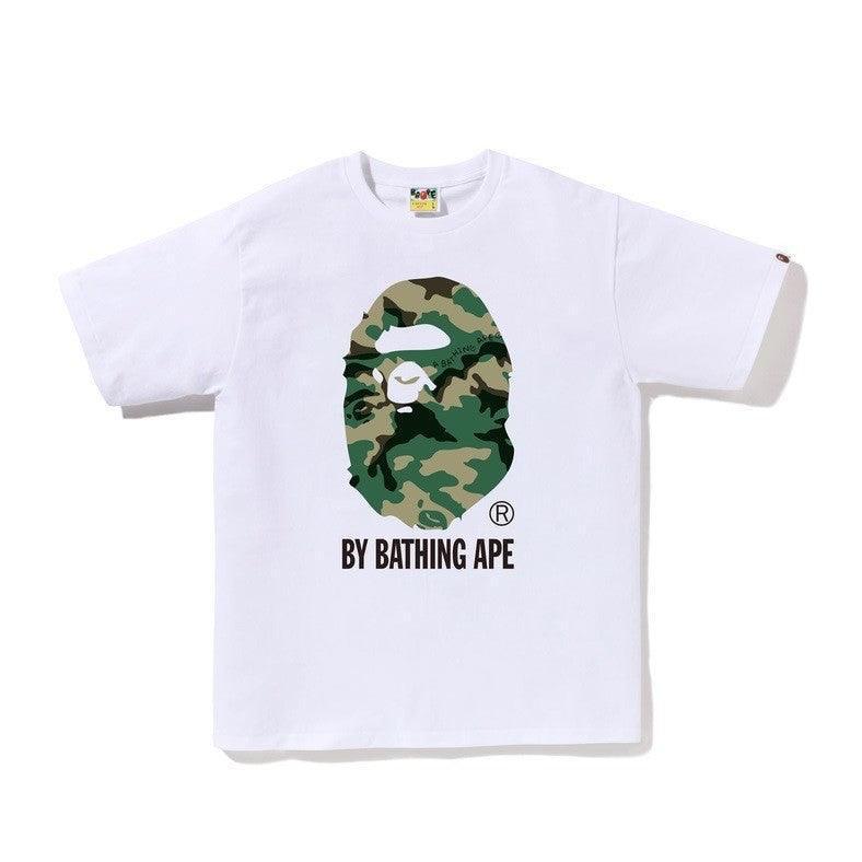 Bathing Ape White T-Shirt without Collar - Banlieue91