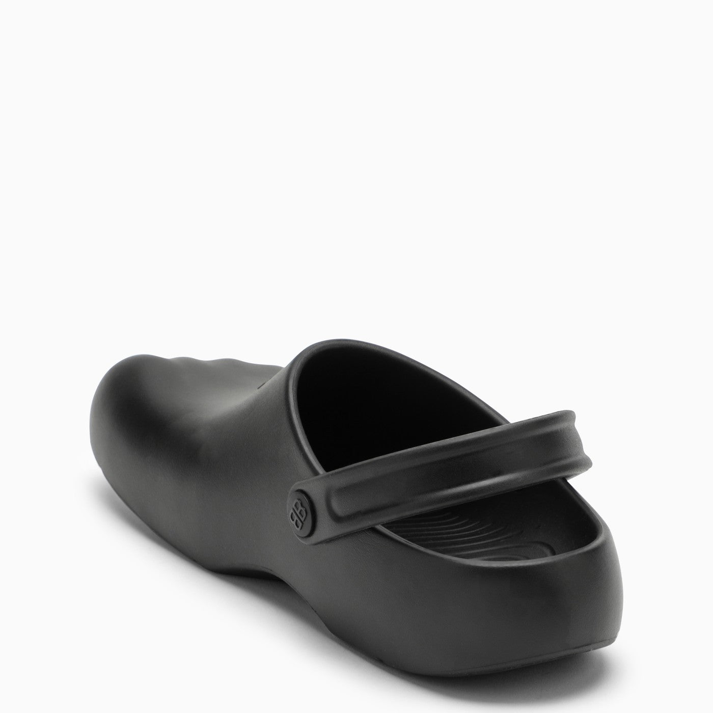 Balenciaga Black Rubber Slip On Sunday Molded - Banlieue91 -