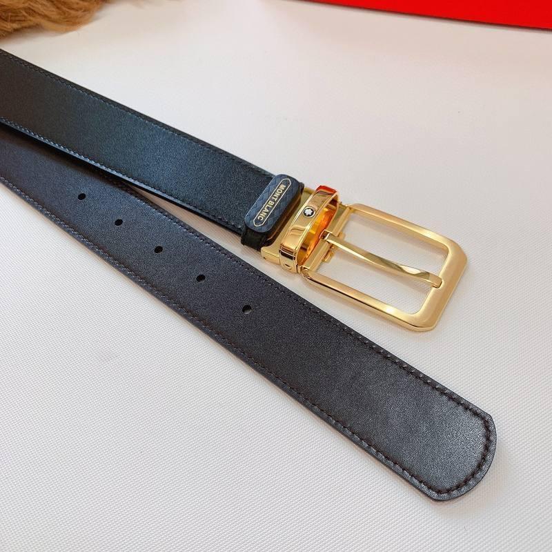 Mont Blanc Men's Belt 'Black' - Banlieue91