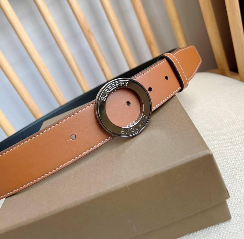 Burberry Leather Vintage Belt 'Brown' - Banlieue91