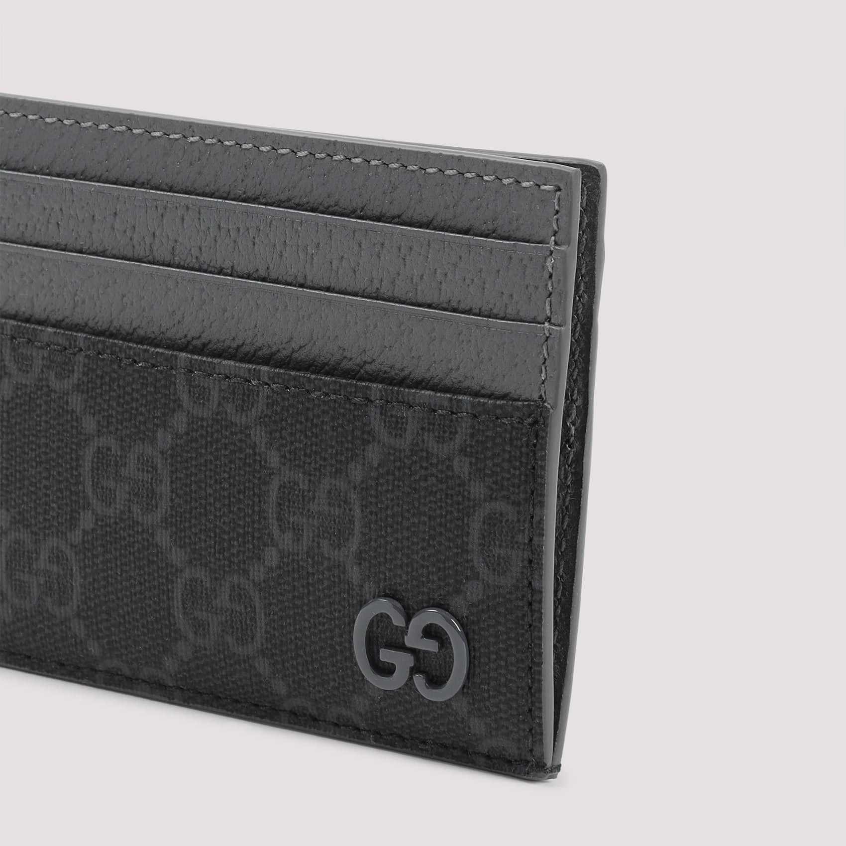 GUCCI Mini Fabric and Leather Card Holder - Banlieue91 -