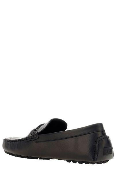 FENDI Leather Diver O Lock Loafers - Banlieue91 -