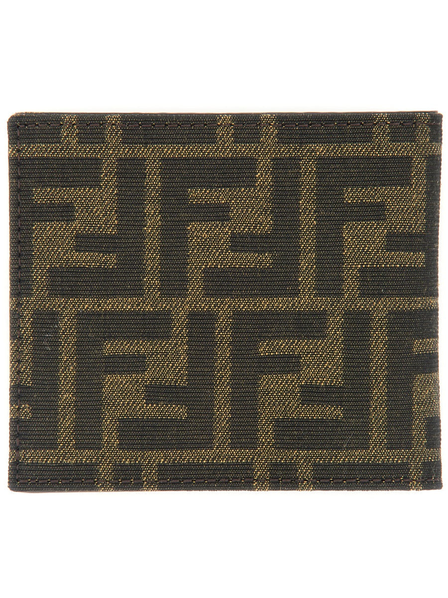 FENDI Jacquard Leather Bifold Wallet - Men's Mini Accessory - Banlieue91 -