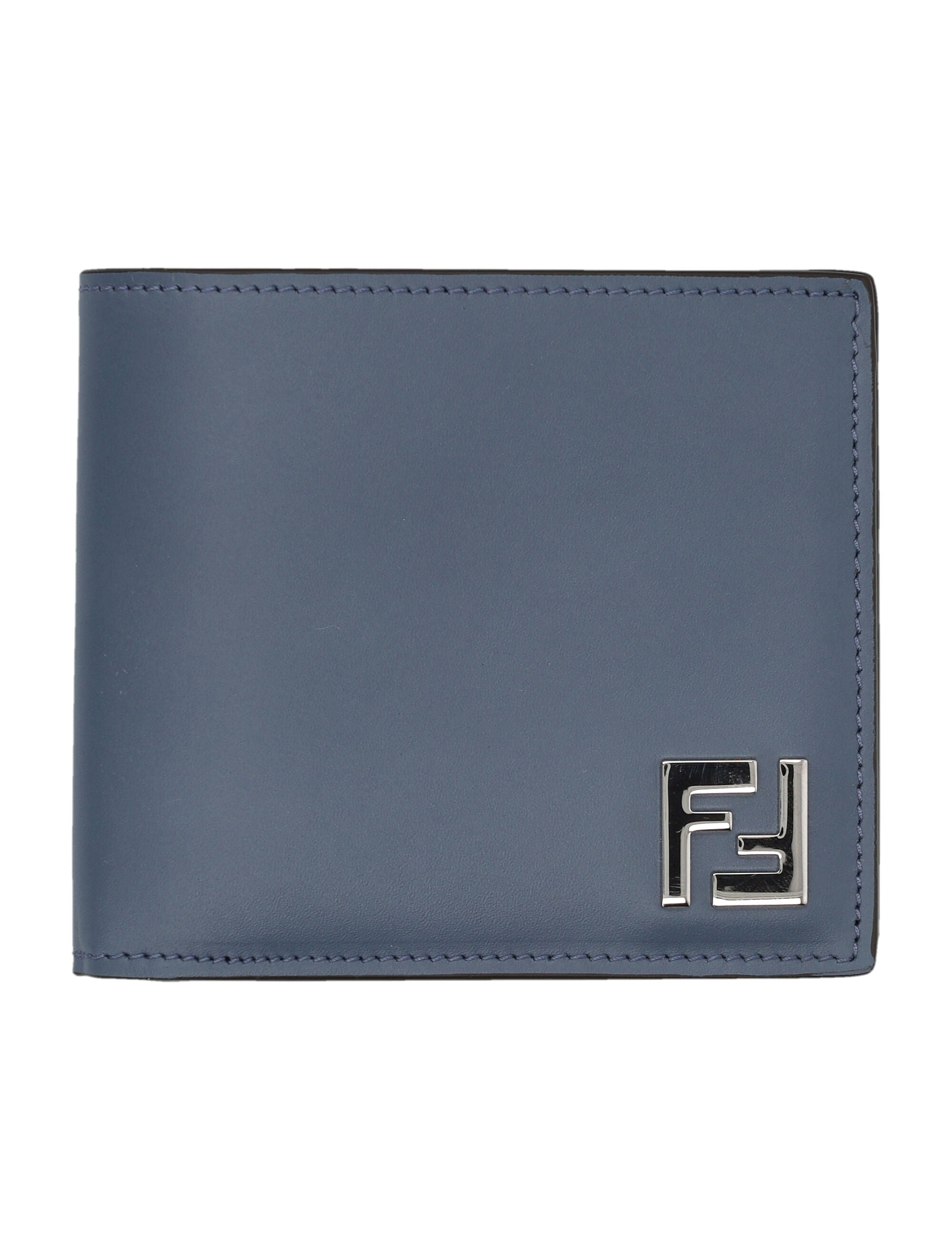 FENDI Men's Leather and Canvas Compact Bi-Fold Mini Wallet - Banlieue91 -