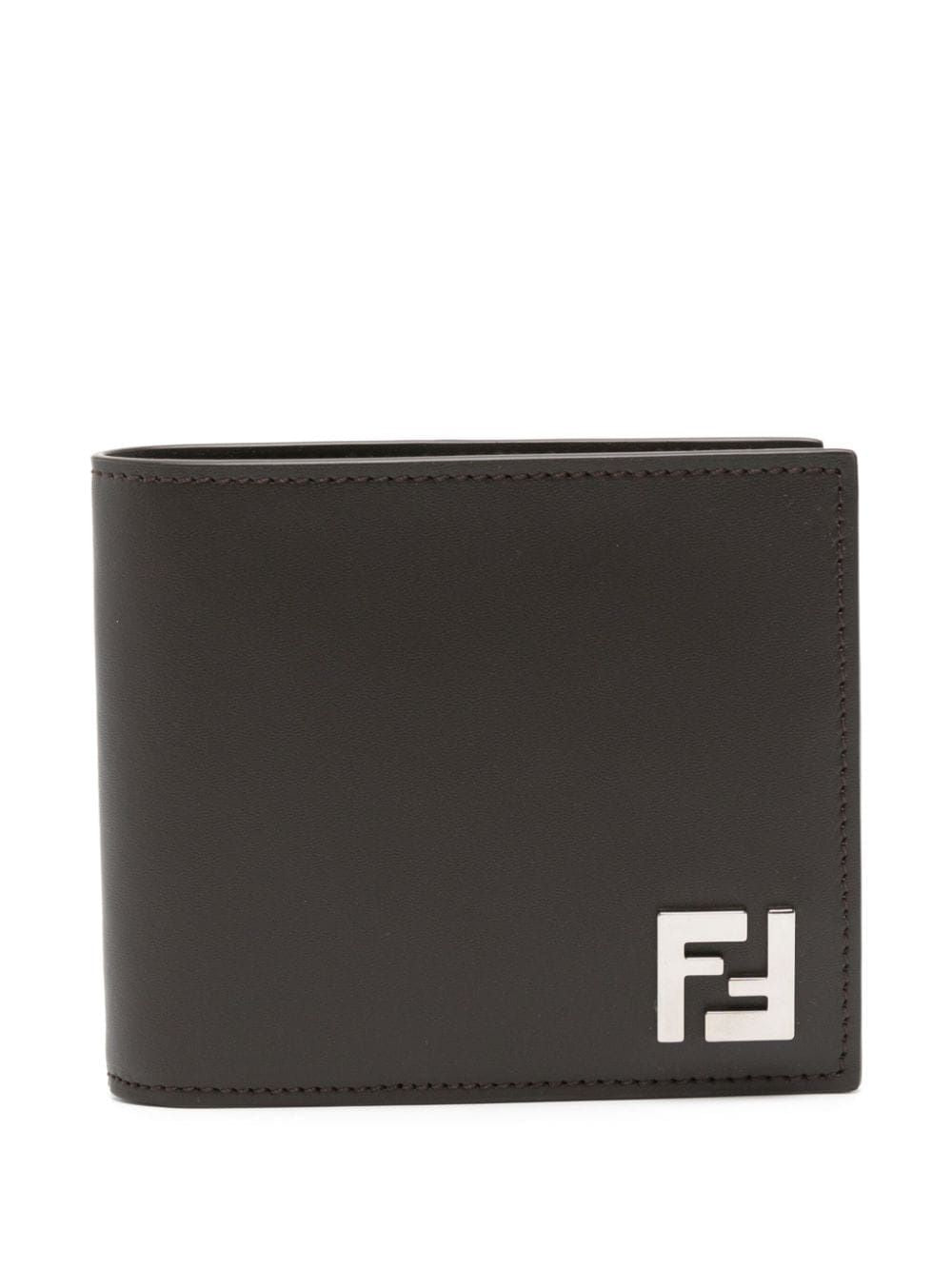 FENDI FF Leather and Canvas Mini Bi-Fold Wallet - Banlieue91 -