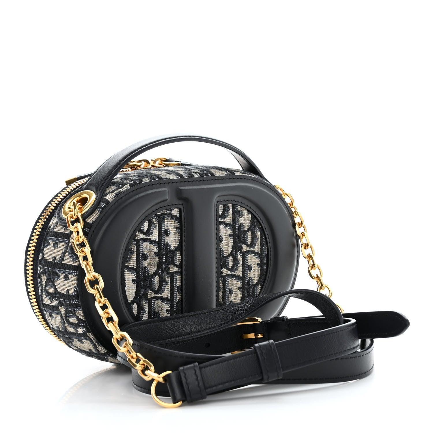 Christian Dior Signature Oval Camera Bag Calfskin with Embossed CD Signature - Banlieue91